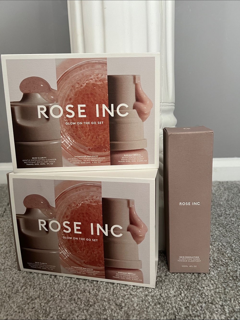 Rose Inc Glow On The Go Set - Dusty Rose